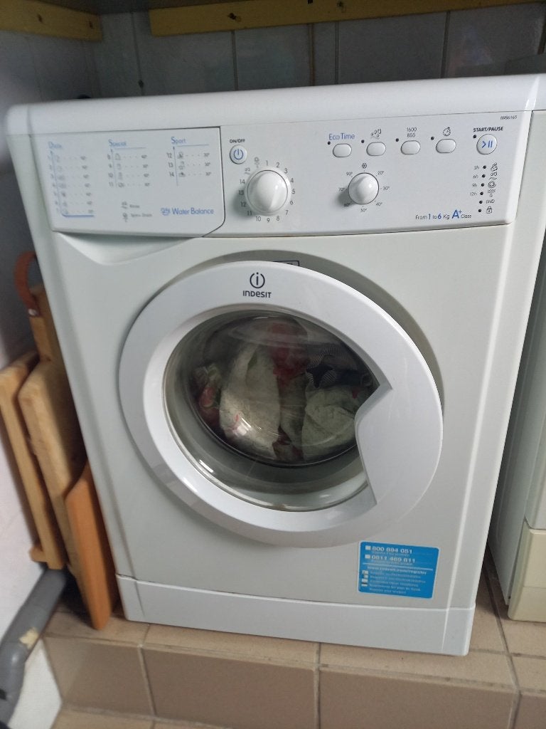 Wasmachine, Ophalen, 1200 tot 1600 toeren, Gebruikt, Voorlader