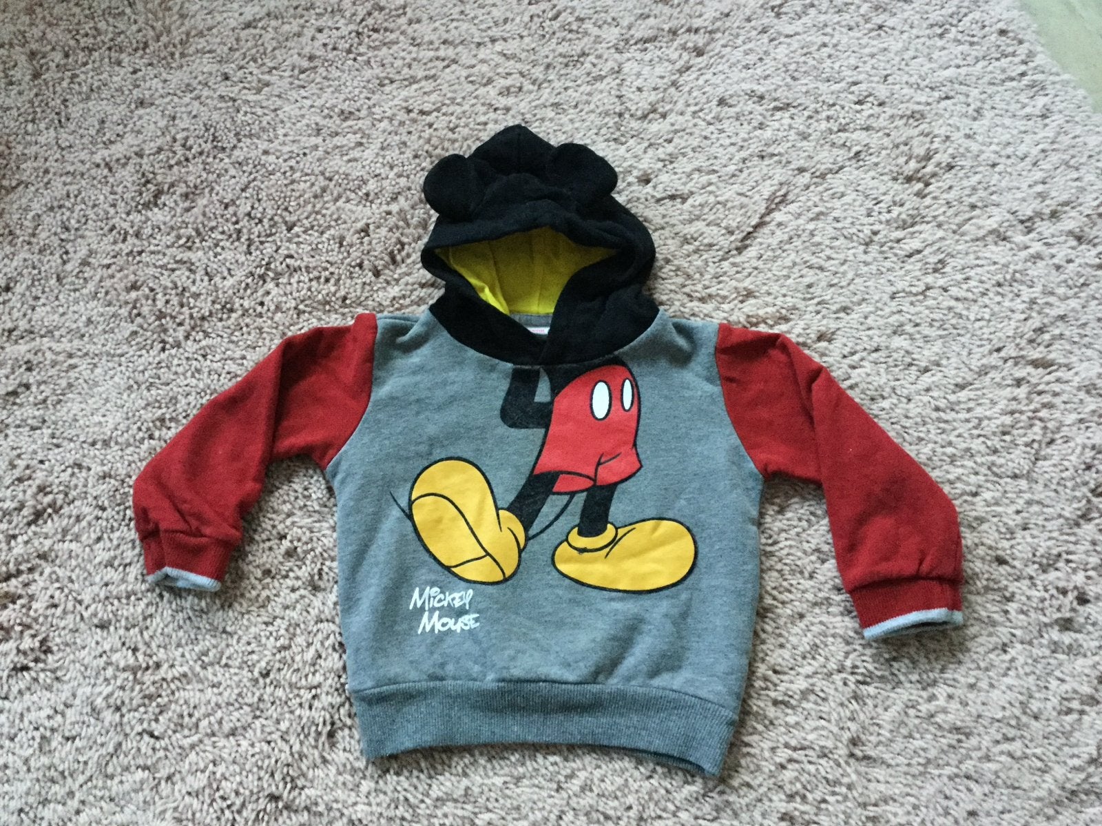 Disney Baby Mickey Mouse Hoodie - Maat 74/80, Kinderen en Baby's, Ophalen of Verzenden, Gebruikt, Jongetje of Meisje, Truitje of Vestje