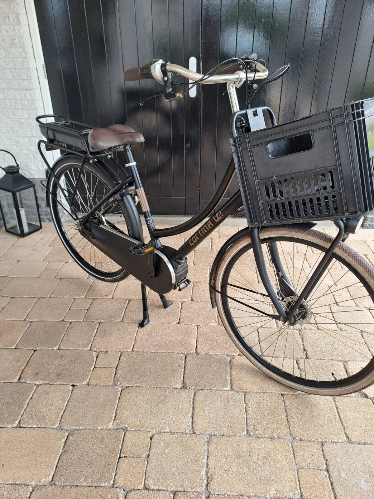 Elektrische dames transportfiets Cortina  Bosch middenmotor, Overige merken, Velgrem, Versnellingen, Ophalen of Verzenden