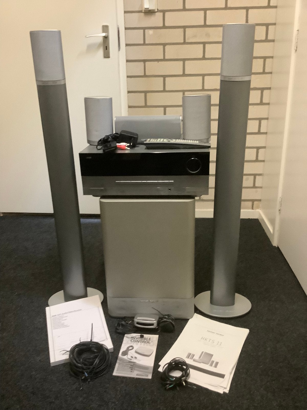 Harman Kardon AVR137 home cinema set met speakers en extra’s, 70 watt of meer, Overige spelers, Ophalen, Overige merken