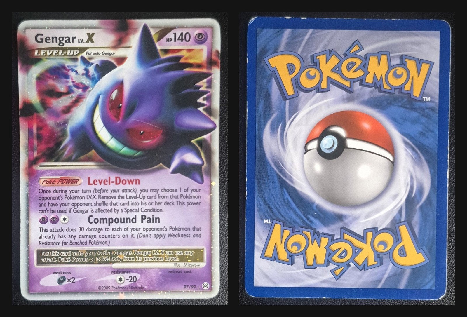 Zeldzame Pokémon Lv.x kaarten (Rayquaza, Charizard, Mewtw, Ophalen of Verzenden, Gebruikt, Meerdere kaarten, Foil