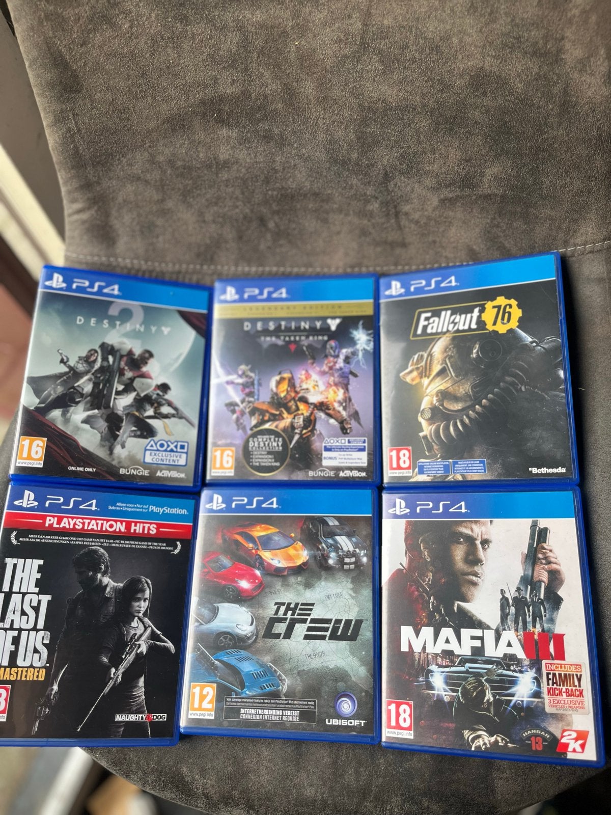 PS4 Games: Destiny 2, The Last of Us, The Crew, Mafia III, F, Avontuur en Actie, Online, Gebruikt, Vanaf 18 jaar