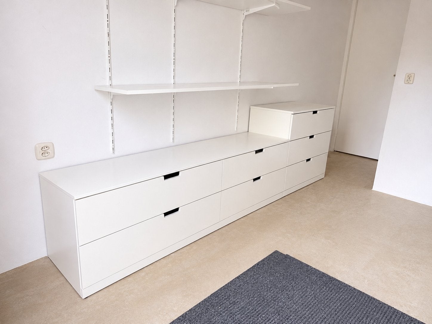 IKEA NORDLI ladekasten - 1x 80cm breed, 1x 160cm breed, Huis en Inrichting, Ophalen, Gebruikt, 150 tot 200 cm, Met lade(s)