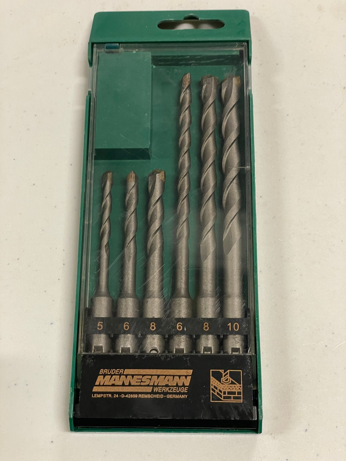Nieuw Brüder Mannesmann 6-delige SDS-Plus steenborenset, Ophalen of Verzenden, Nieuw, Boor- en/of Breekhamer