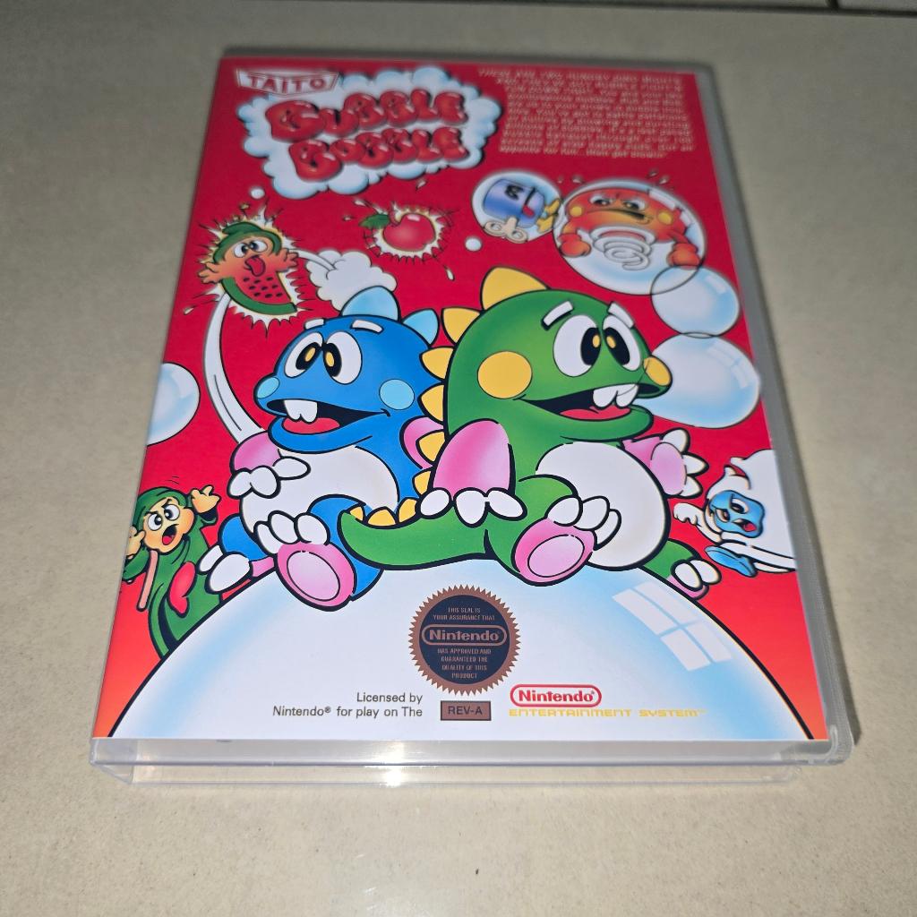 Bubble Bobble NES Game Case, Avontuur en Actie, Verzenden, 1 speler, Zo goed als nieuw