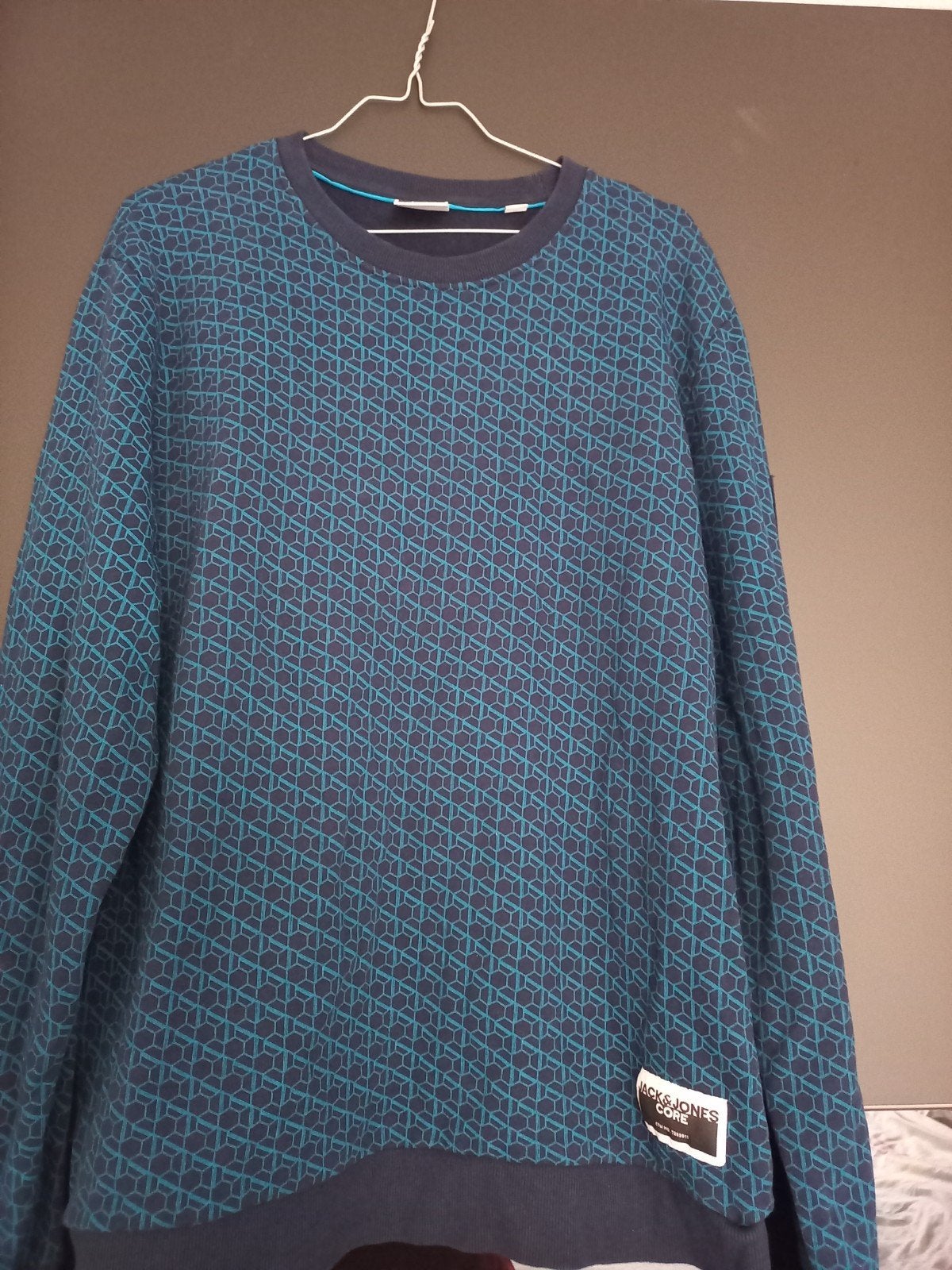 Mooi blauwe Jack & Jones Core trui maat L, Maat 52/54 (L), Blauw, Ophalen of Verzenden, Zo goed als nieuw