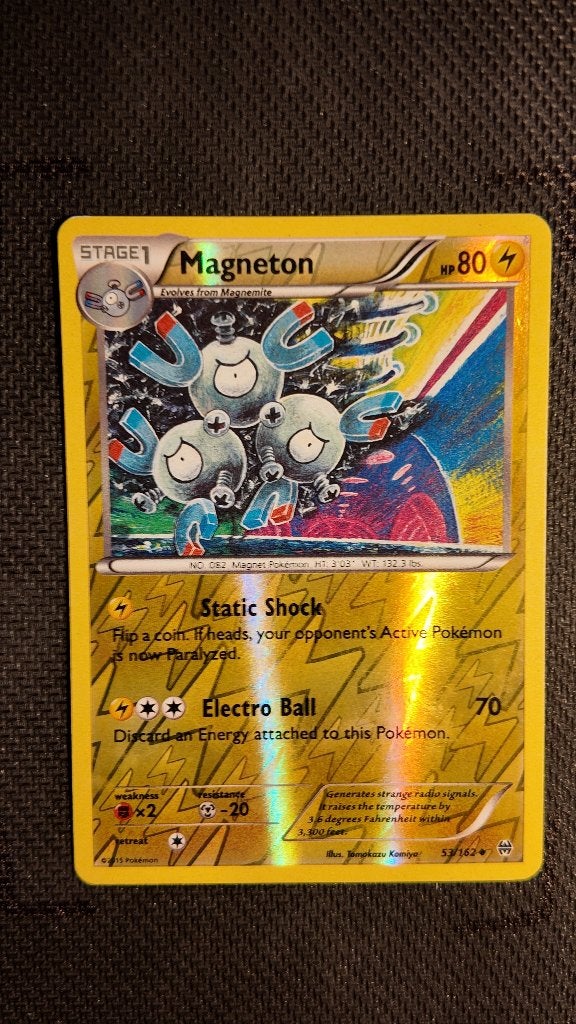Magneton 53 BREAKthrough | Pokemon kaart, Ophalen, Losse kaart, Foil