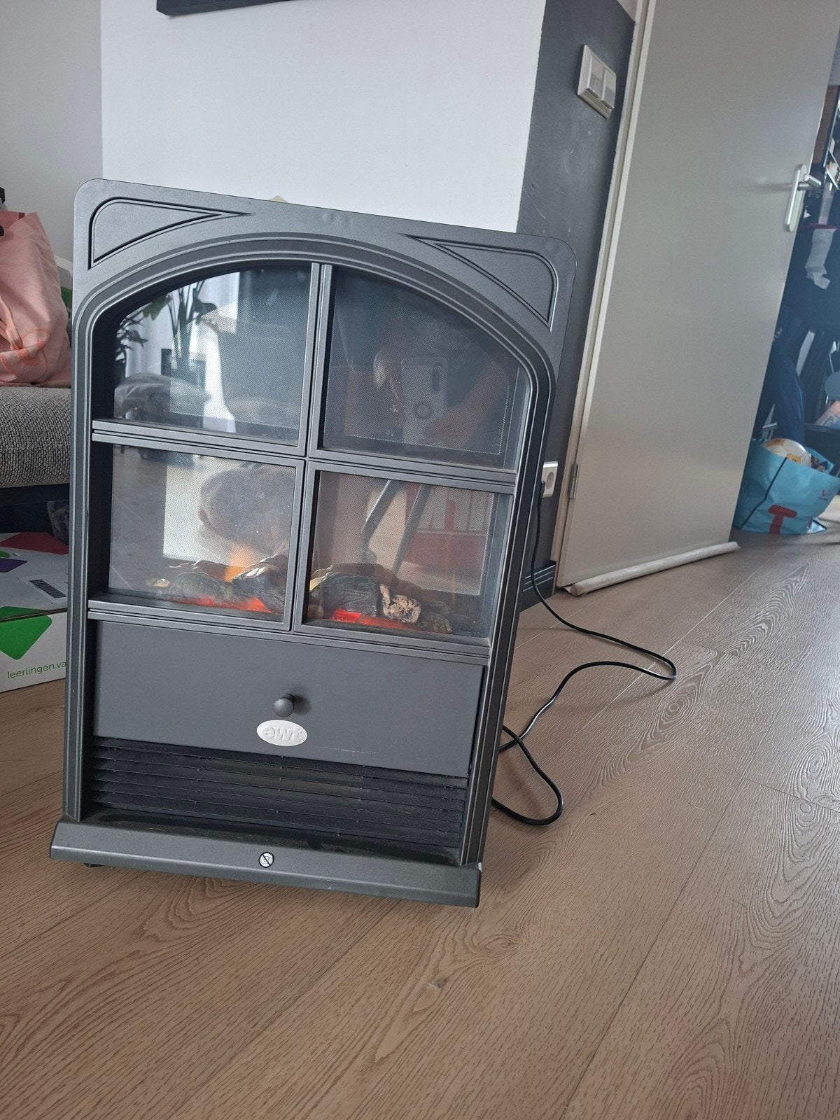 EWT Optiflame Elektrische Openhaard - Model ALG20, Huis en Inrichting, Ophalen, Gebruikt, Vrijstaande haard, Elektrische haard