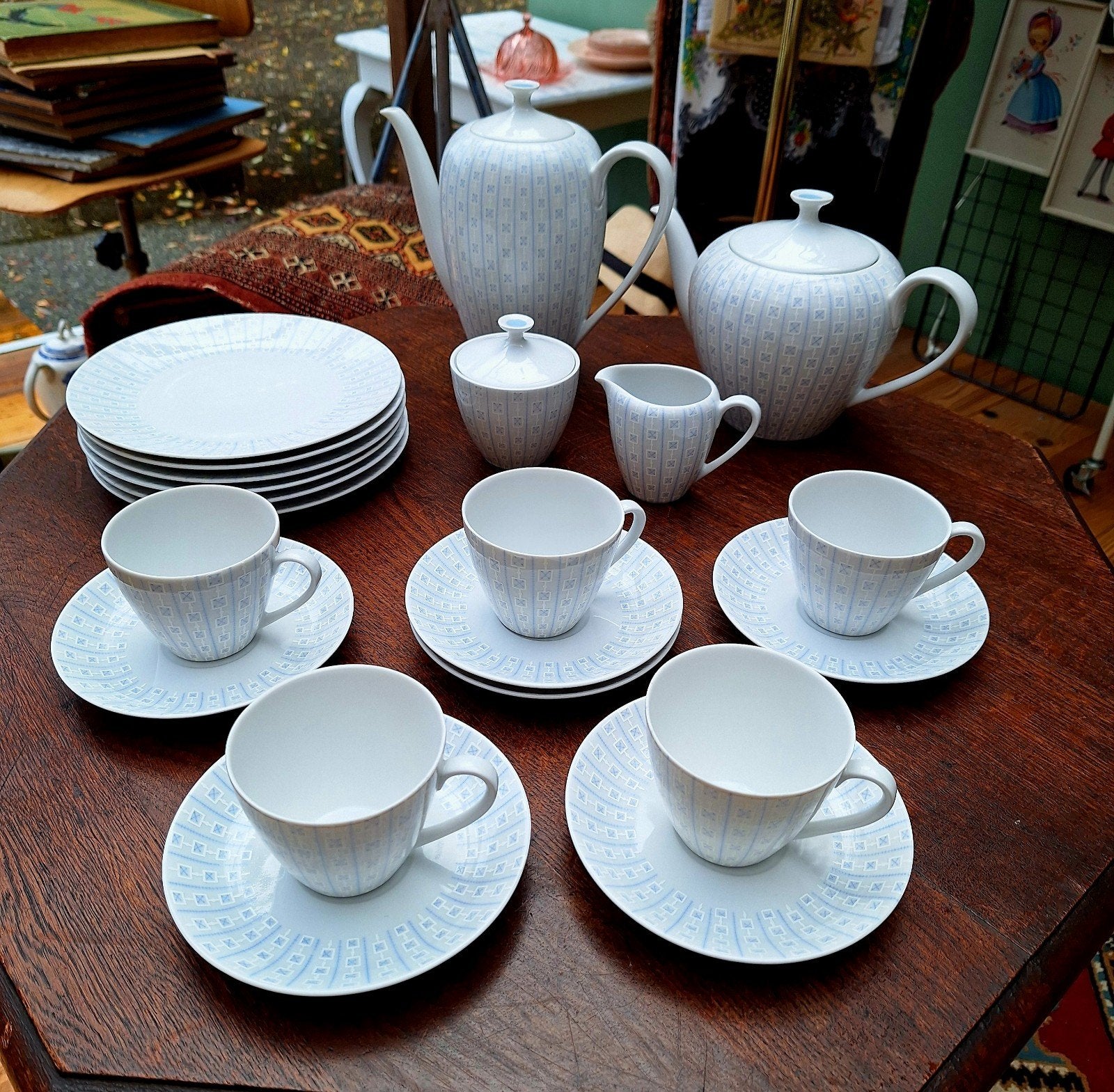 Vintage Zeh Scherzer Bavaria Porseleinen Servies, Antiek en Kunst, Ophalen of Verzenden