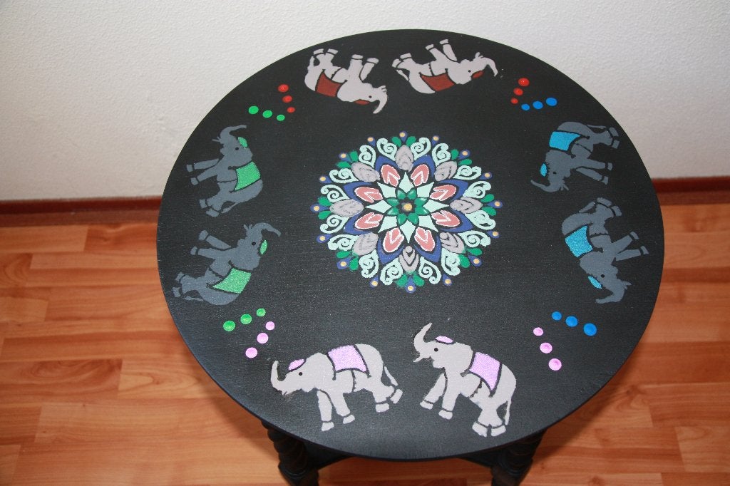 Tafeltje rond, 45 tot 60 cm, Minder dan 55 cm, Gebruikt, Rond