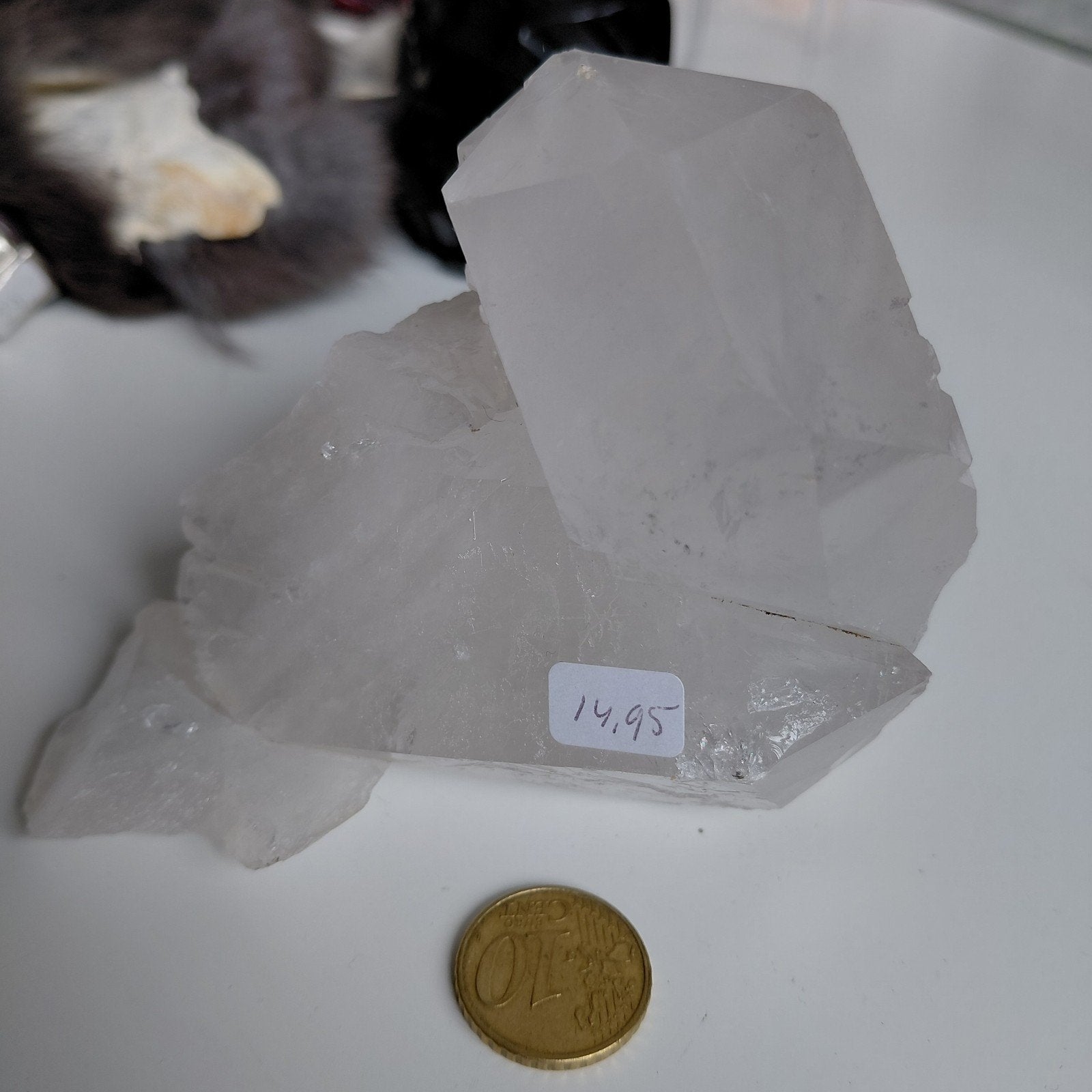 Grote punt bergkristal, Ophalen of Verzenden, Mineraal