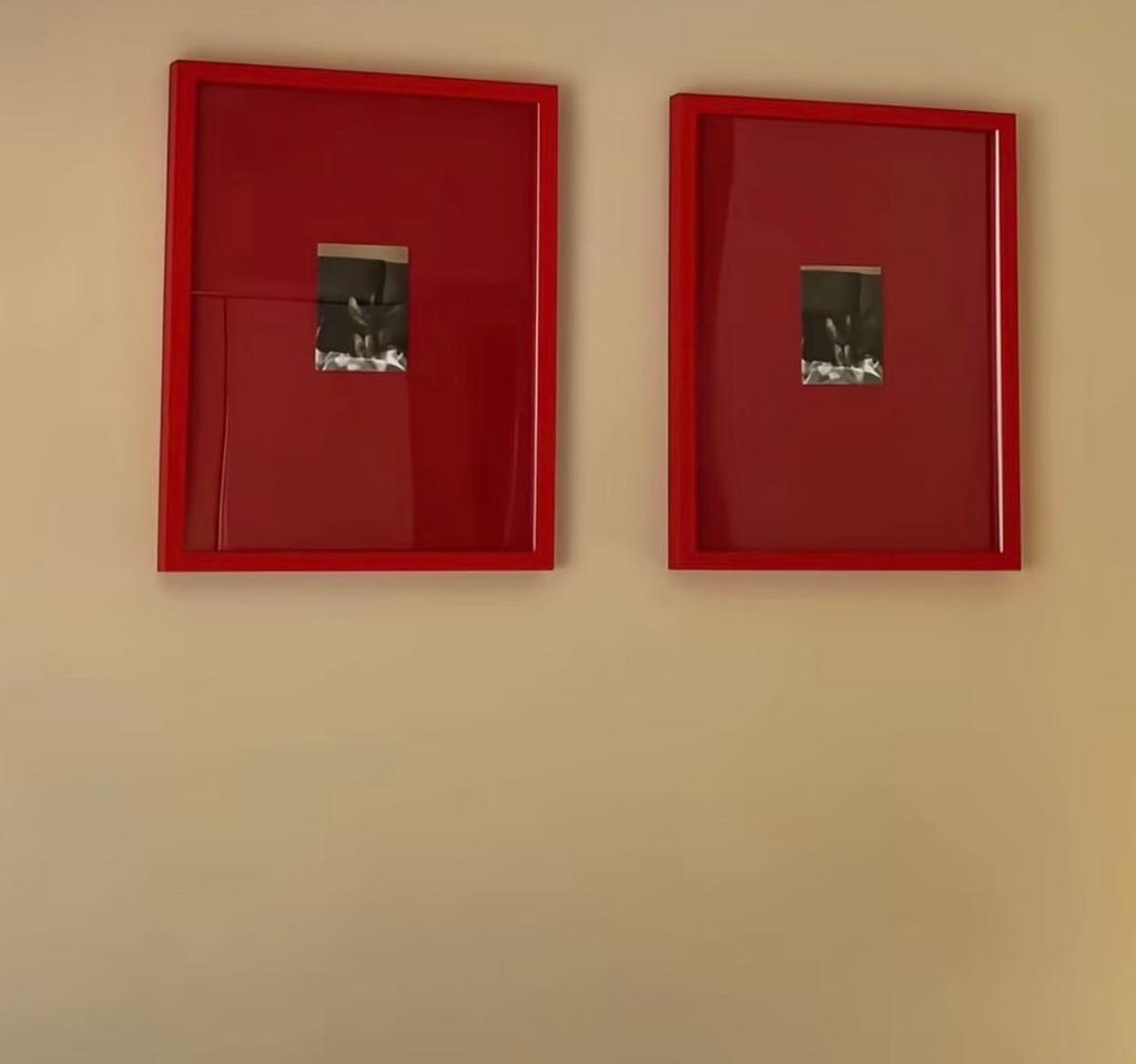 2 Rode IKEA Lijsten 42x52 cm (zonder print), Ophalen, Minder dan 50 cm, Gebruikt, 50 tot 75 cm