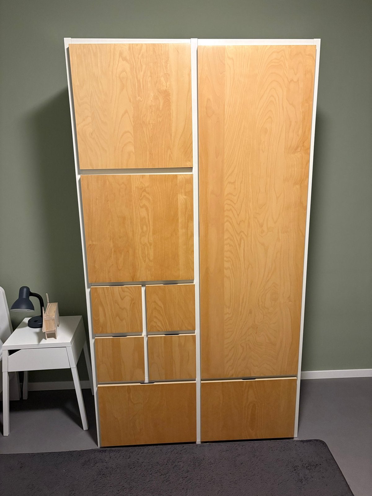 IKEA Rakke kledingkast met lades en deuren, Ophalen, Gebruikt, 100 tot 150 cm, 200 cm of meer