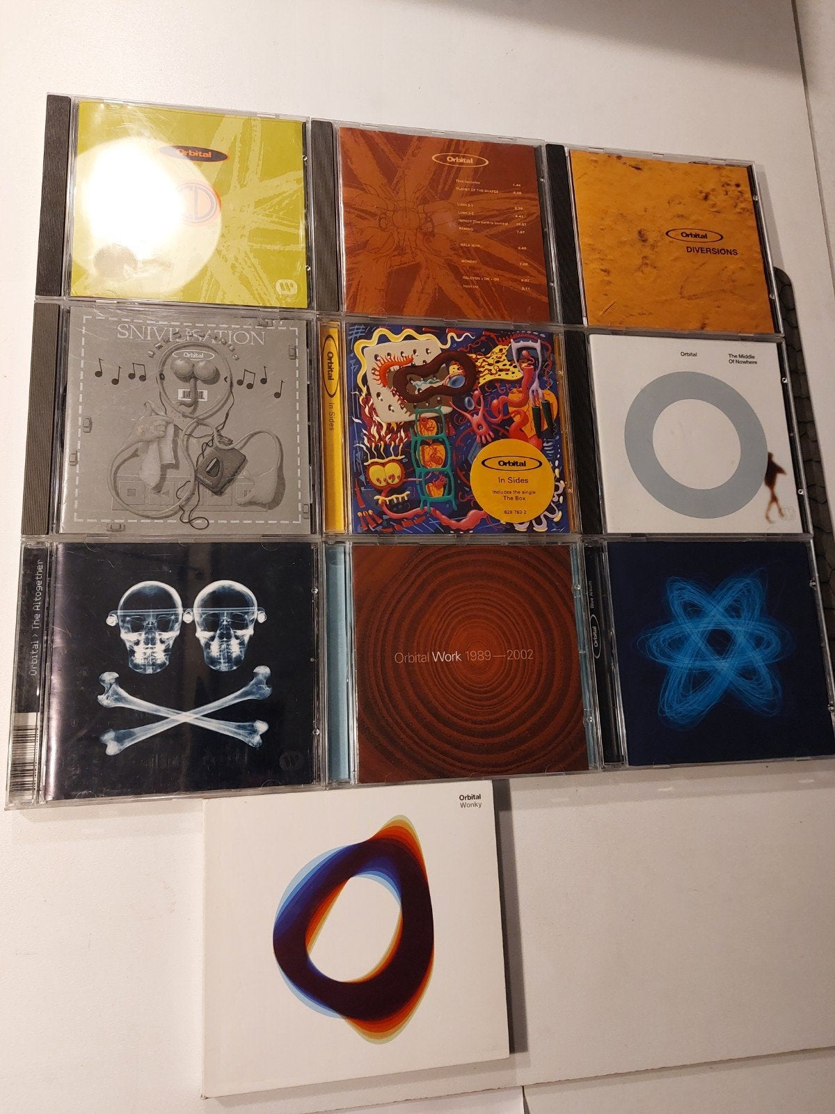 Orbital collectie: 10 cd's, 2 singles, 1 12inch, Cd's en Dvd's, Ophalen of Verzenden, Gebruikt, Techno, Boxset
