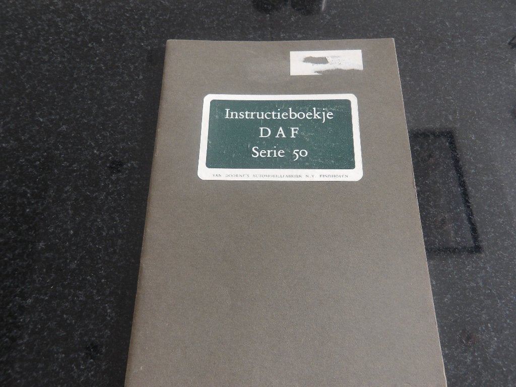 DAF Serie 50 - Instructieboekje NL, Verzenden