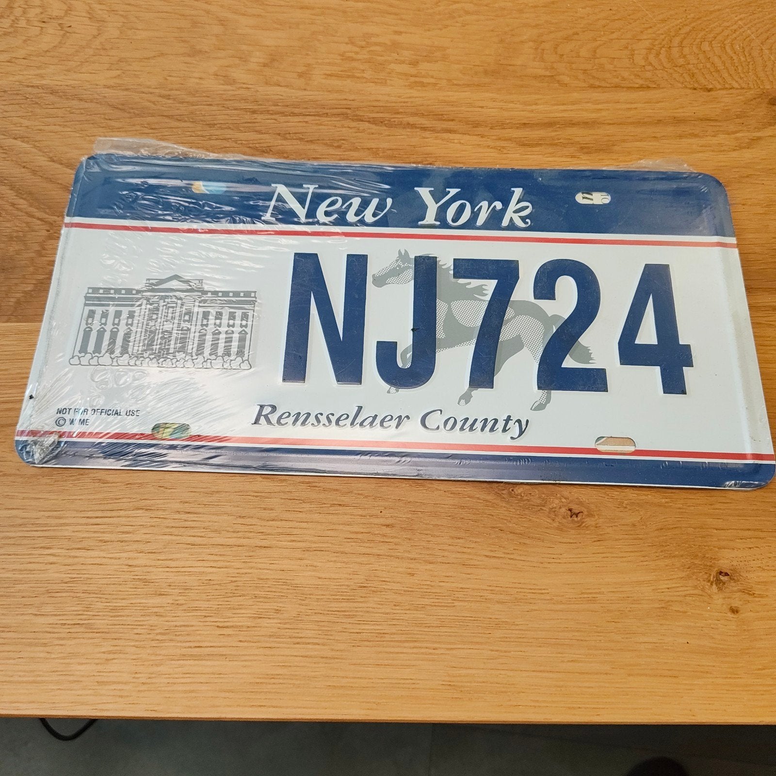 nummerbord USA New York NJ724, Ophalen of Verzenden, Nieuw, Reclamebord