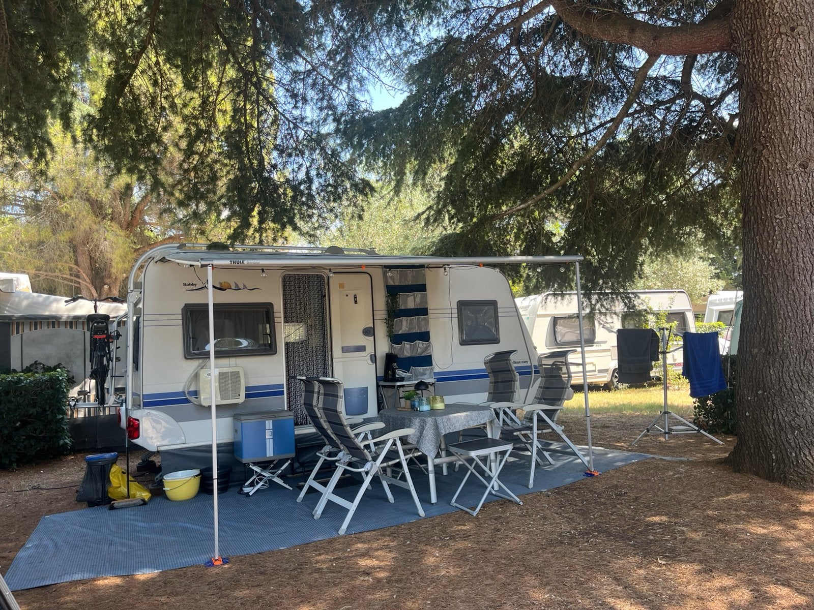 Hobby Excellent Easy 460 UFE, Caravans en Kamperen, Caravans, Luifel, Hobby, Particulier, Tot en met 4