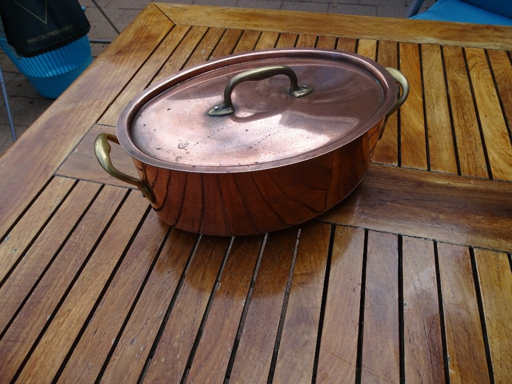 Koperen pan, Ophalen of Verzenden, Kookpan, Overige merken, Koper