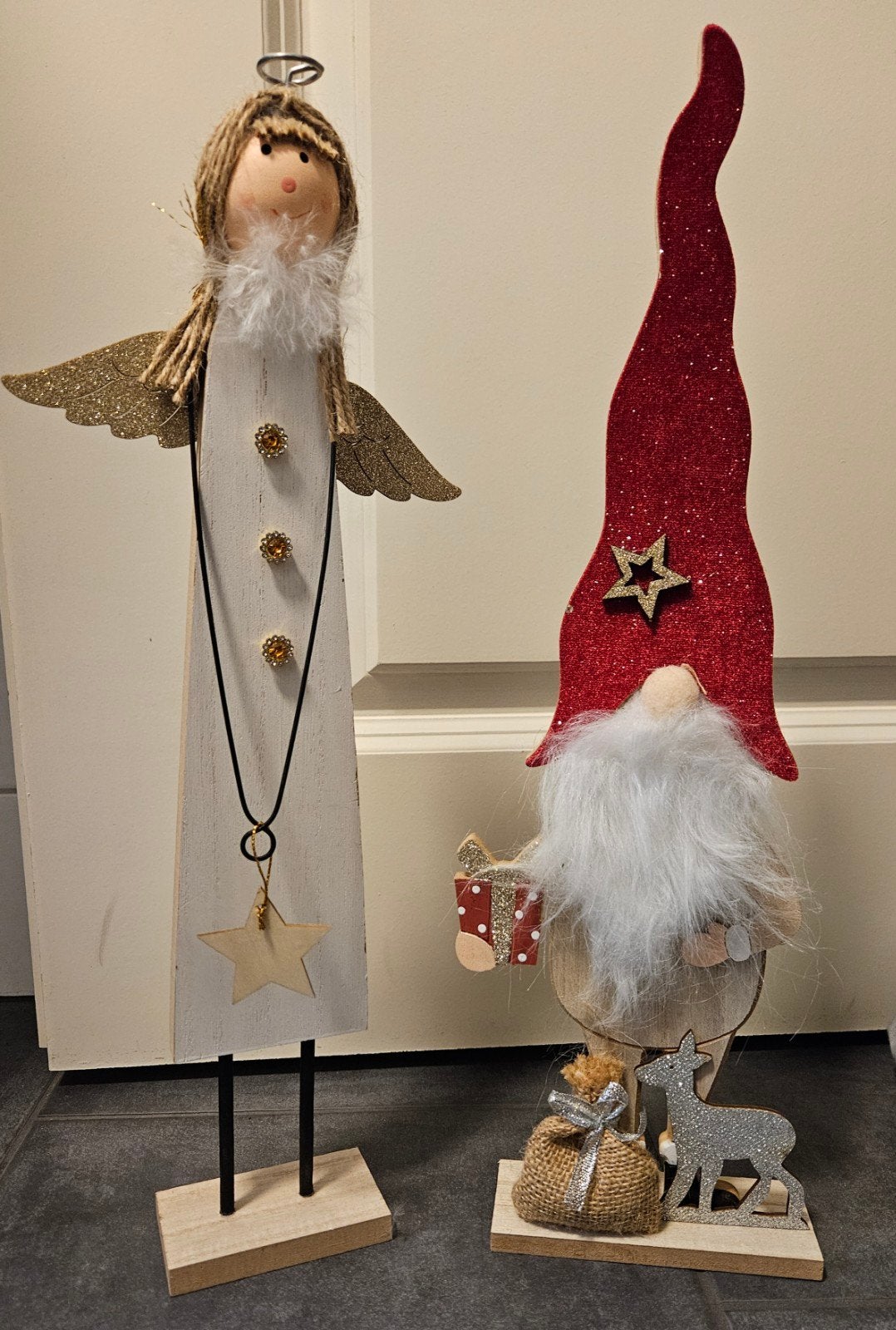 KERSTGNOOM EN KERSTENGEL DECORATIE, Ophalen of Verzenden, Nieuw