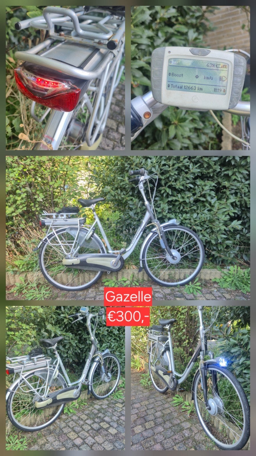 Verschillende elektrische fietsen, Ophalen