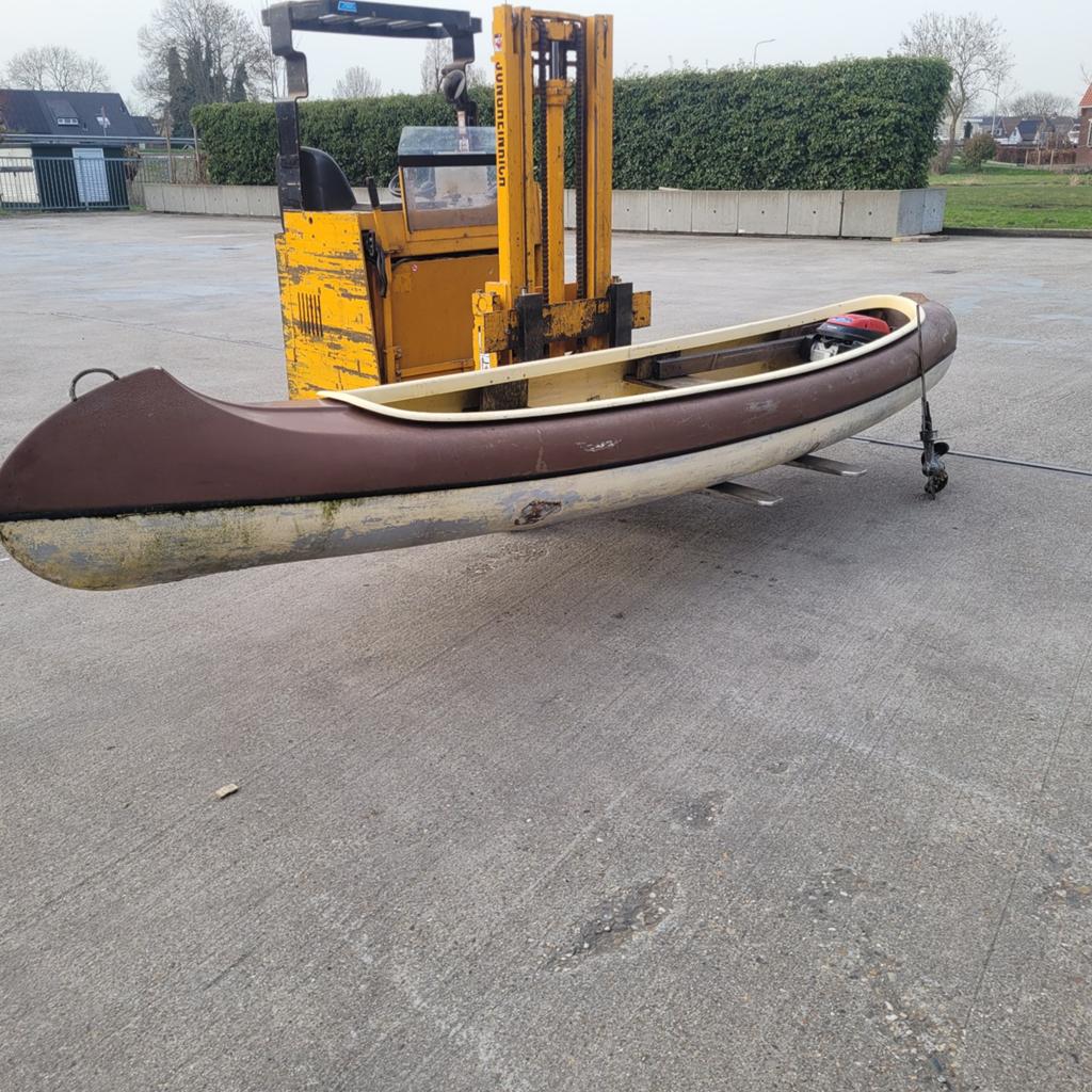 Kano project met Honda motor, Watersport en Boten, Kano's, Ophalen, Gebruikt, Twee personen, Overige typen