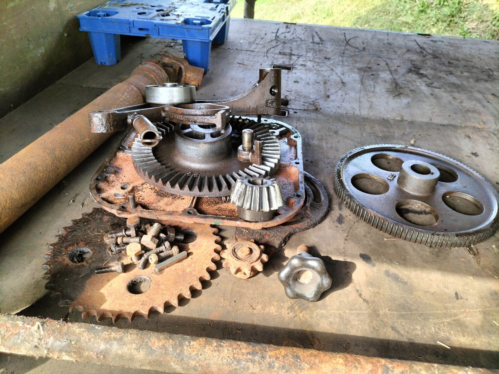 Schuitemaker mestwagen onderdelen, Ophalen, Gebruikt