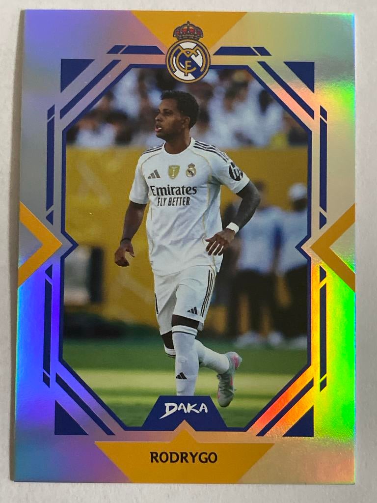 Rodrygo Real Madrid DAKA Spelerskaart 291/299, Ophalen of Verzenden, Zo goed als nieuw, Buitenlandse clubs, Spelerskaart