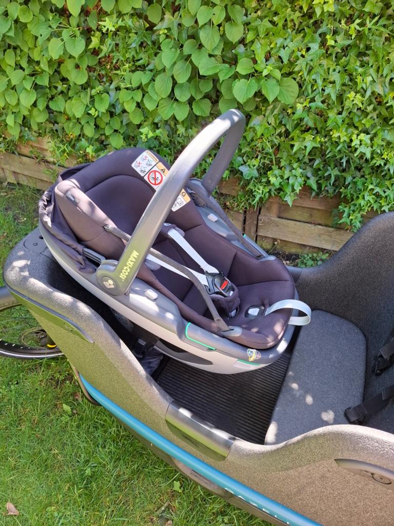Maxi cosi beugel + maxi cosi coral voor Gazelle bakfiets, Ophalen, Gebruikt, 1 kind, Gazelle
