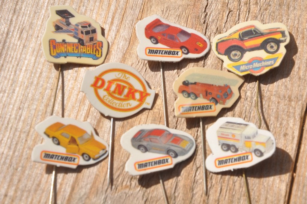 8 speltjes van matchbox, Ophalen of Verzenden, Gebruikt, Transport, Speldje of Pin