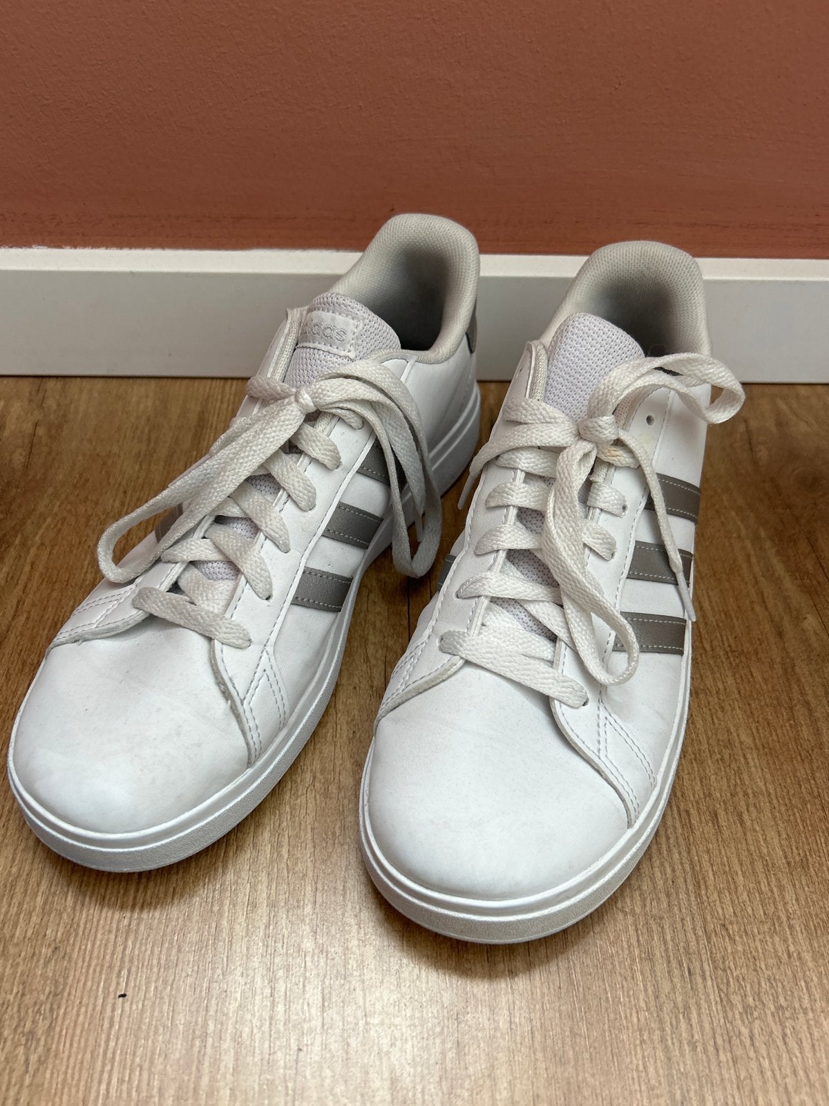 Adidas Grand Court Lifestyle Tennis Schoenen Maat 40, Ophalen of Verzenden, Gedragen, Wit, Sneakers of Gympen