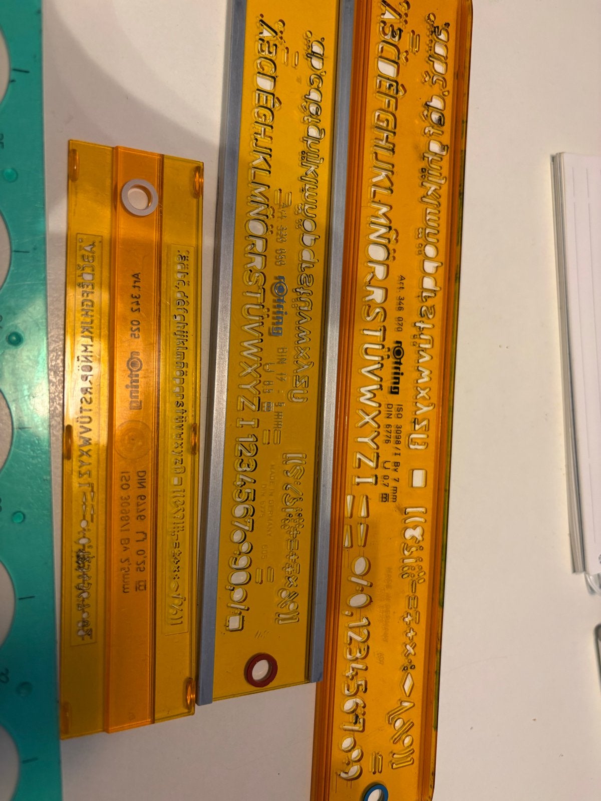 Tekensjablonen en lettersjablonen, Ophalen of Verzenden, Gebruikt