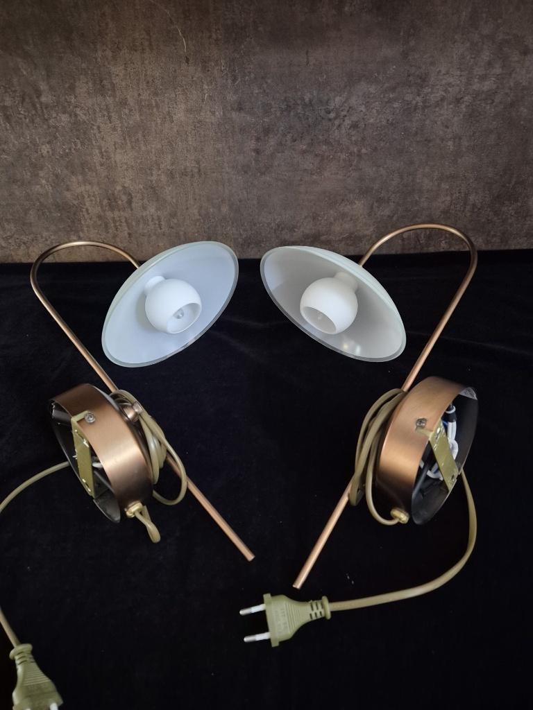 Wandlamp - Steinhauer - Geborsteld metaal - Dimmer - 2 St.-*, Ophalen of Verzenden, Gebruikt, Glas