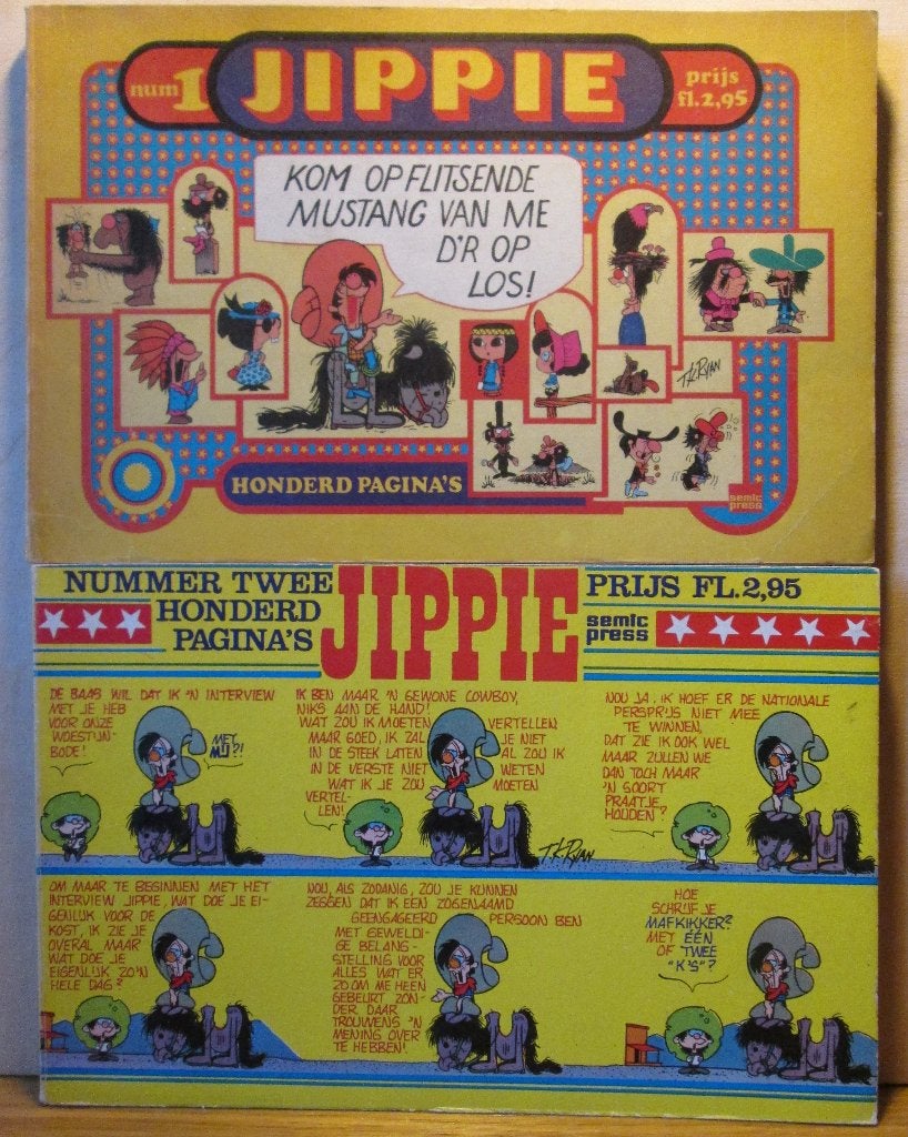Jippie 1 + 2 (SC, oblong), Meerdere stripboeken, Ophalen of Verzenden, Zo goed als nieuw