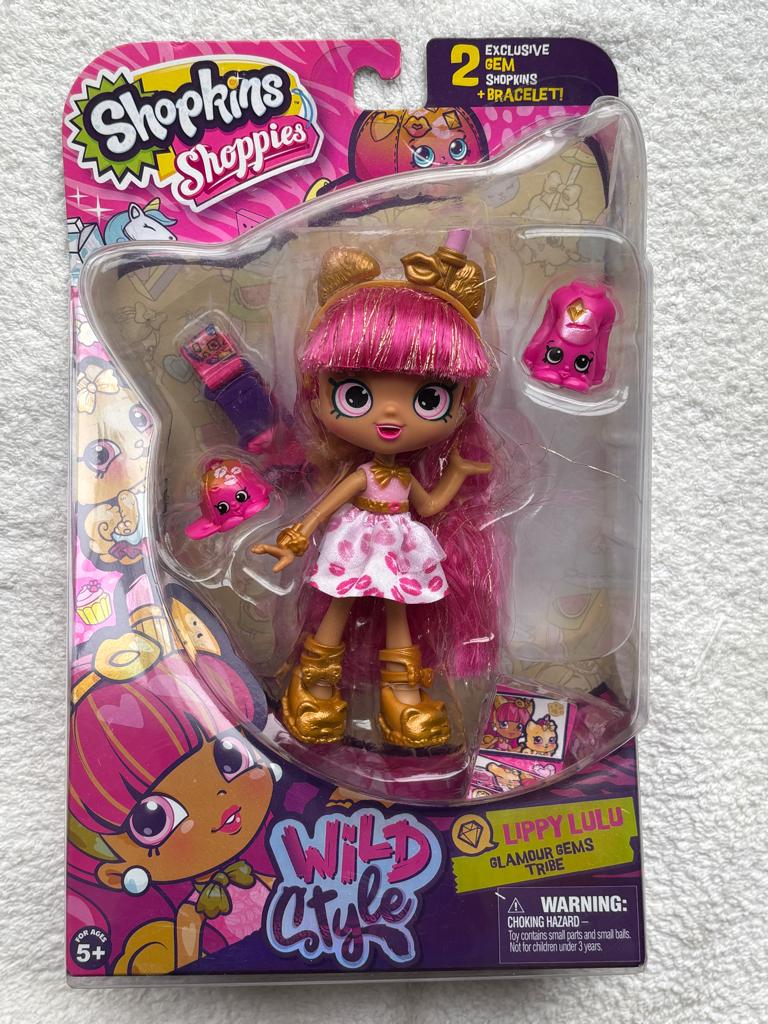 Shopkins Shoppies Lippy Lulu Donatina Jessiecake, Ophalen of Verzenden, Zo goed als nieuw, Pop