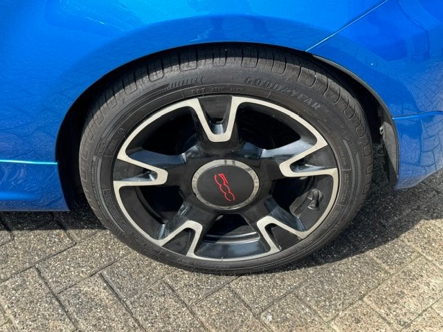 Fiat 500 C 0.9 Turbo Sport Cabrio *navi *carplay *climate, Auto's, Gebruikt, Cabriolet, Leder en Stof, Origineel Nederlands