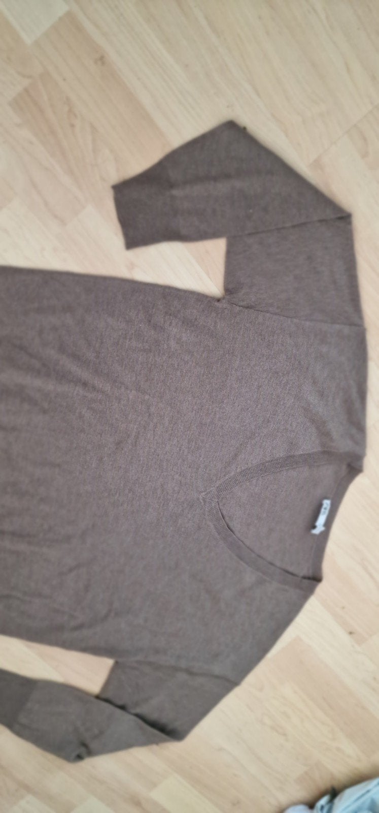 Zara V-hals heren  trui bruin maat M, Maat 48/50 (M), Ophalen of Verzenden, Zo goed als nieuw, Bruin