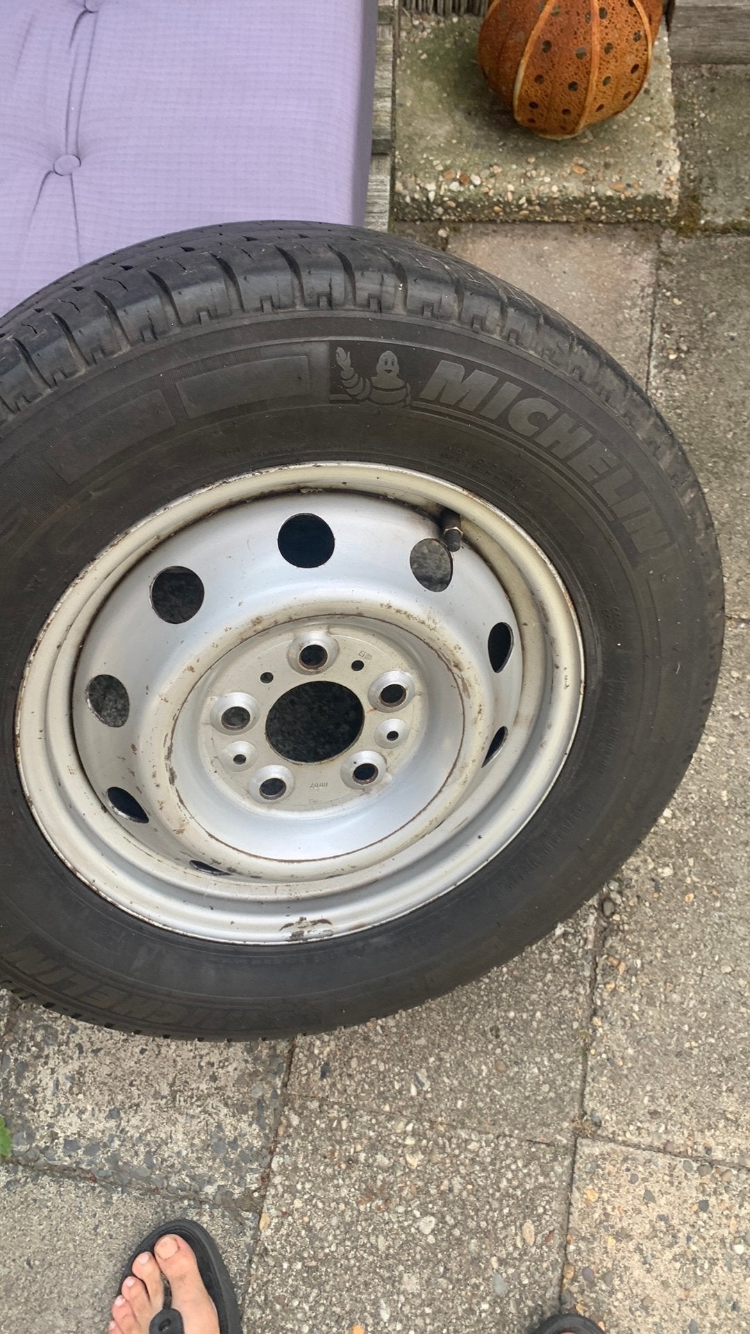 16 inch fiat ducato boxer jumper wiel met band 65 euro, Ophalen, Gebruikt