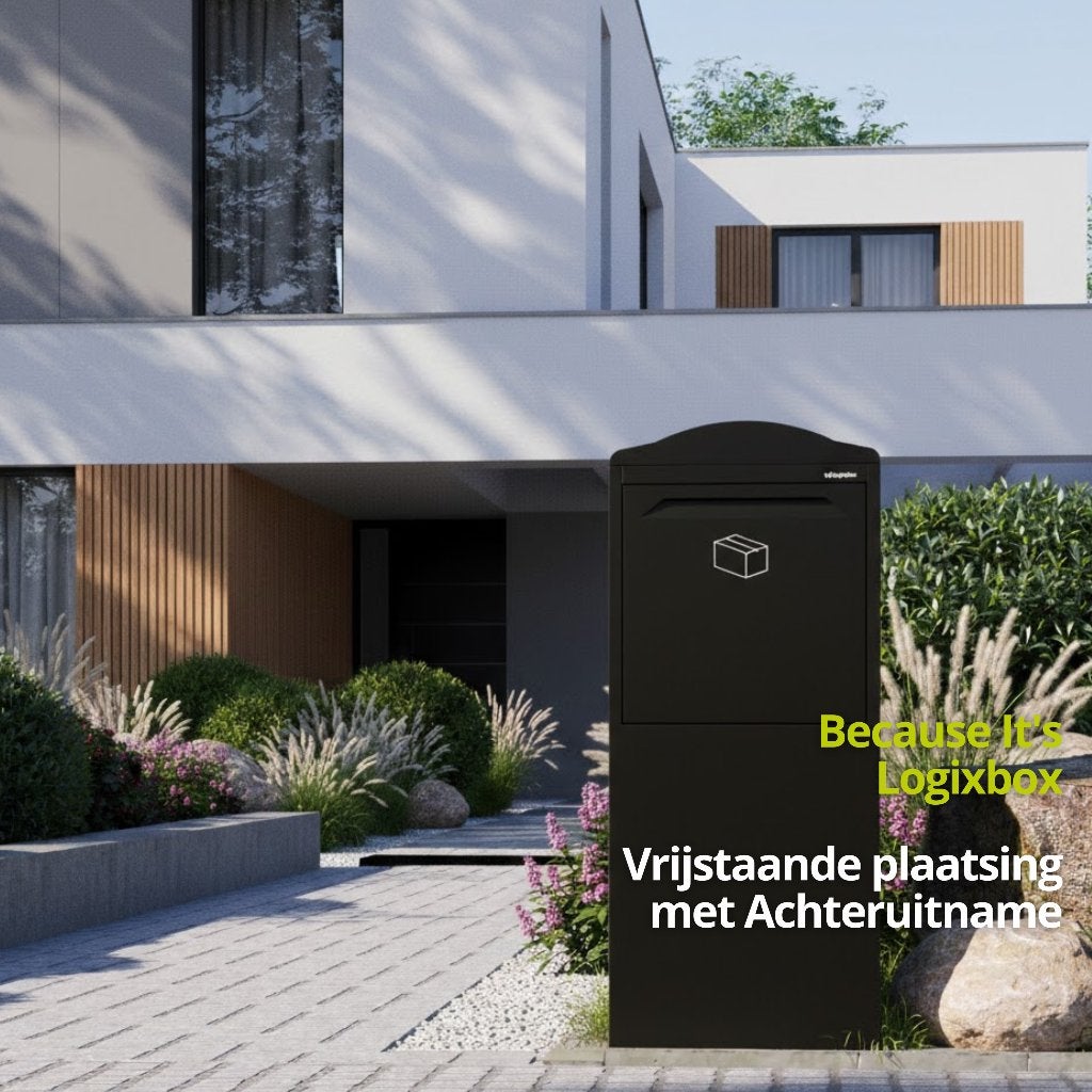 Logixbox - PakketBrievenbus - 20% sterker dan 0.8mm staal, Ophalen of Verzenden, Nieuw, Staal, Staande brievenbus