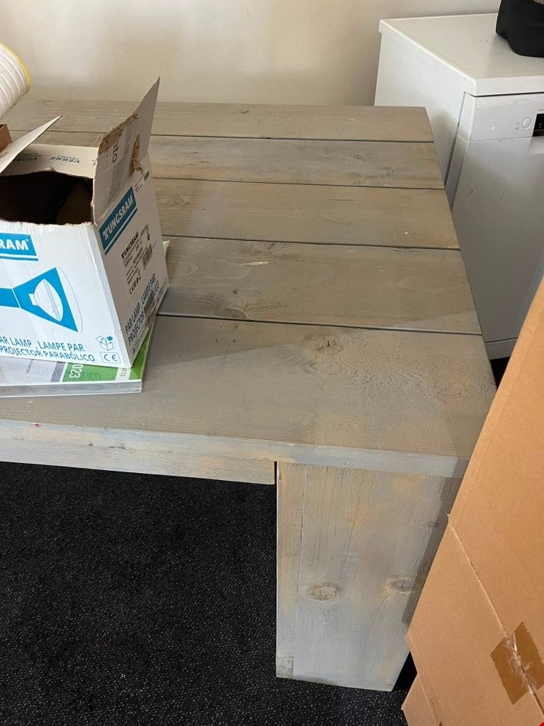 Steigerhoutentafel, Ophalen, Gebruikt, 200 cm of meer, 50 tot 100 cm