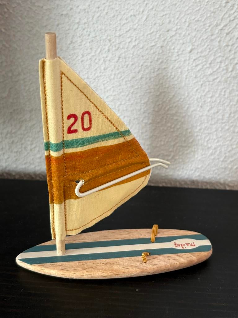 Maileg windsurfset (exclusief muis) met groene strepen, Kinderen en Baby's, Ophalen of Verzenden, Zo goed als nieuw, Jongen of Meisje