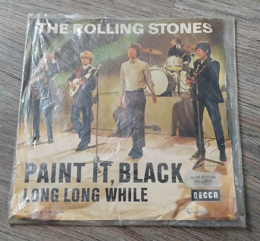 The Rolling Stones - Paint It, Black / Long Long While, Cd's en Dvd's, Vinyl Singles, Gebruikt, Pop, Ophalen of Verzenden