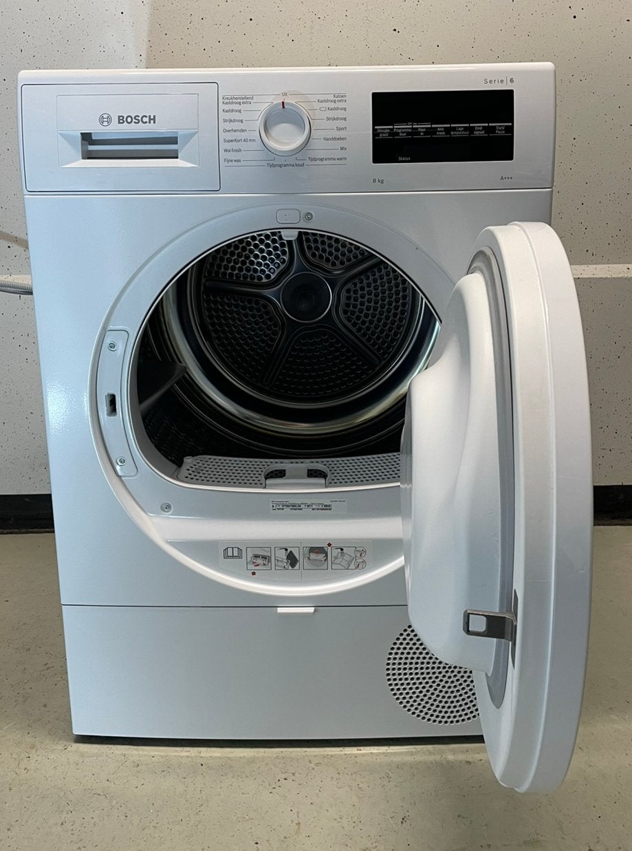 Bosch warmtepompdroger A+++ Garantie + Bezorging, Bosch, 6 tot 8 kg, Minder dan 85 cm, Contact@nl.bosch.com