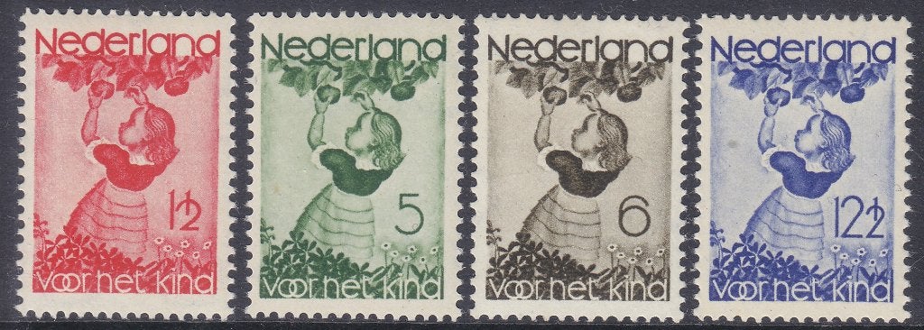 Nederland 279-282 Kinderzegels Postfris, Ophalen of Verzenden, T/m 1940, Postfris