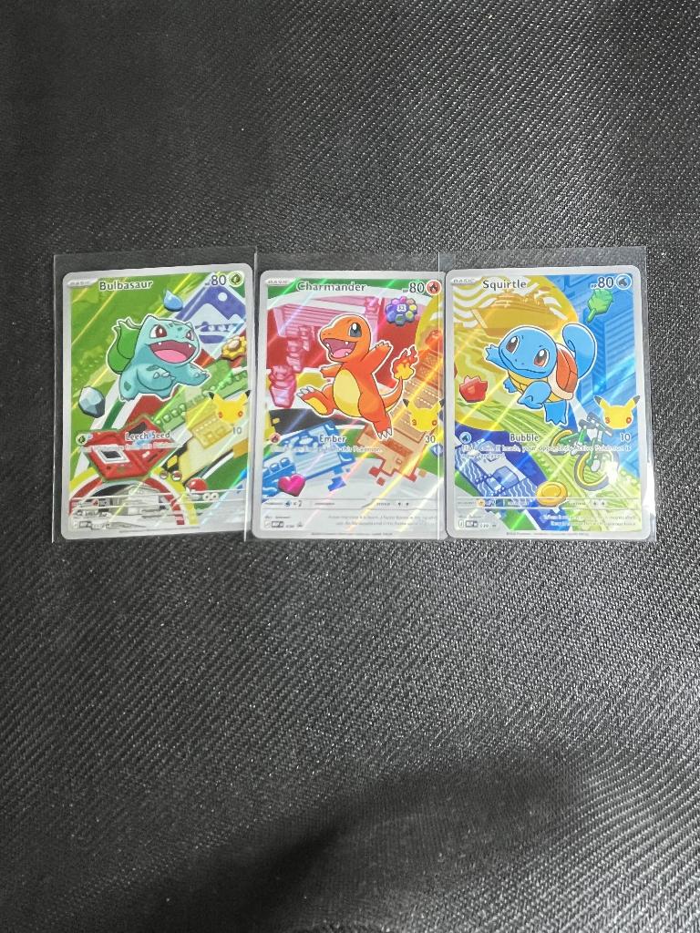 1st Generation First Partner Pokemon Set, Ophalen of Verzenden, Nieuw, Meerdere kaarten, Foil