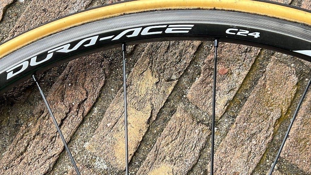 Shimano Dura-Ace WH-9000 C24 tube wielset, Gebruikt, Shimano, Racefiets, Carbon