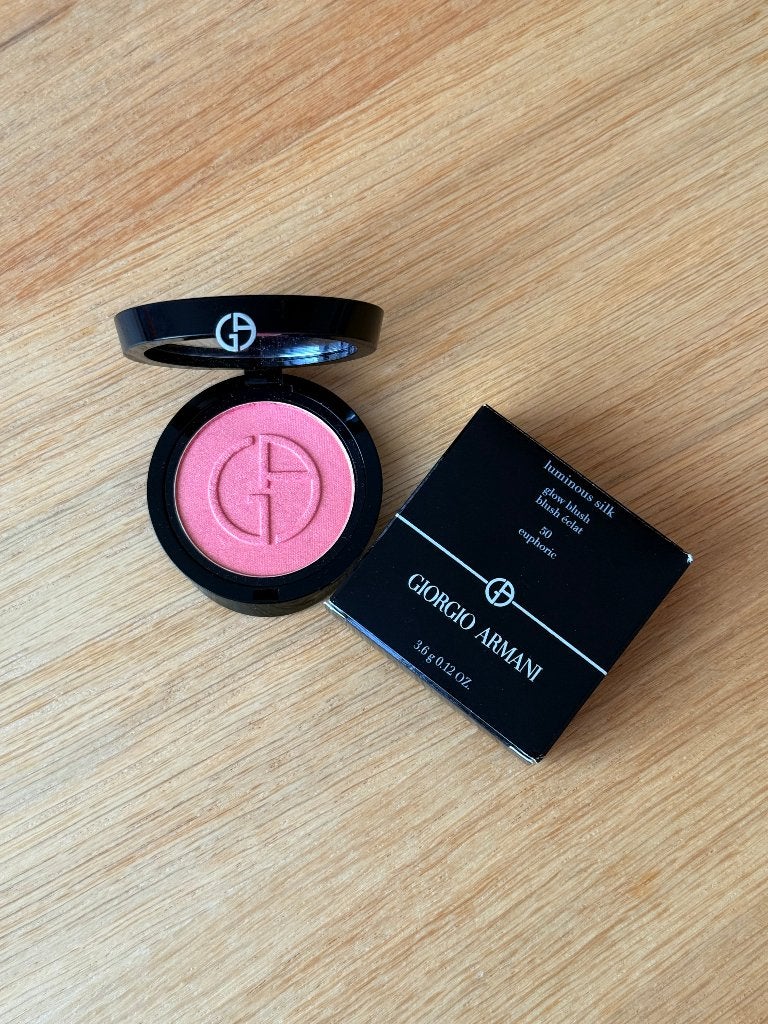 Armani Luminous Silk Glow Blush 50 Euphoric, Ophalen of Verzenden, Zo goed als nieuw, Overige kleuren, Wangen