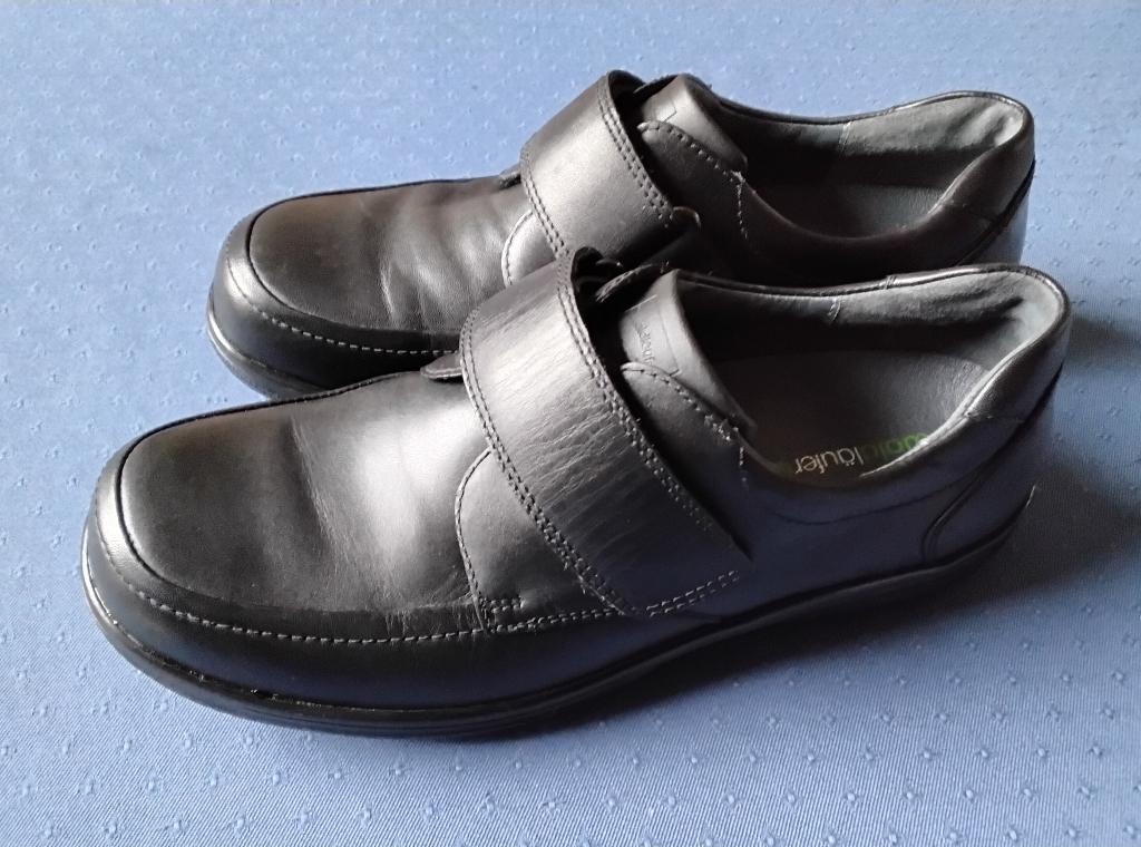 Zwarte Waldläufer herenschoenen maat 9,5 (43-44), Zwart, Zo goed als nieuw, Ophalen, Waldläufer