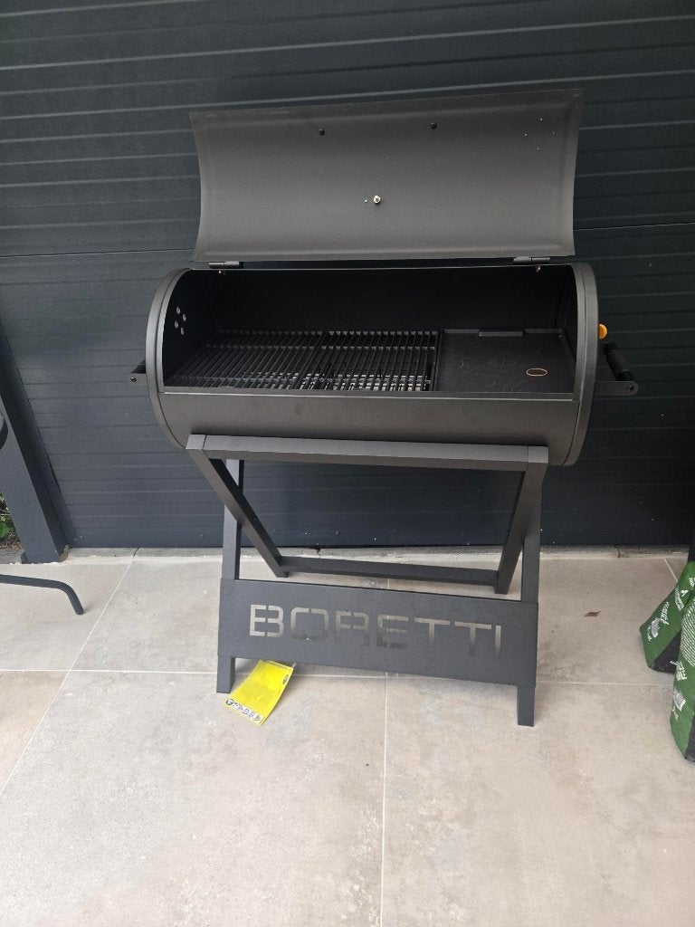 Boretti Barilo houtskoolbarbecue, Tuin en Terras, Houtskoolbarbecues, Ophalen, Nieuw, Boretti, Met accessoires