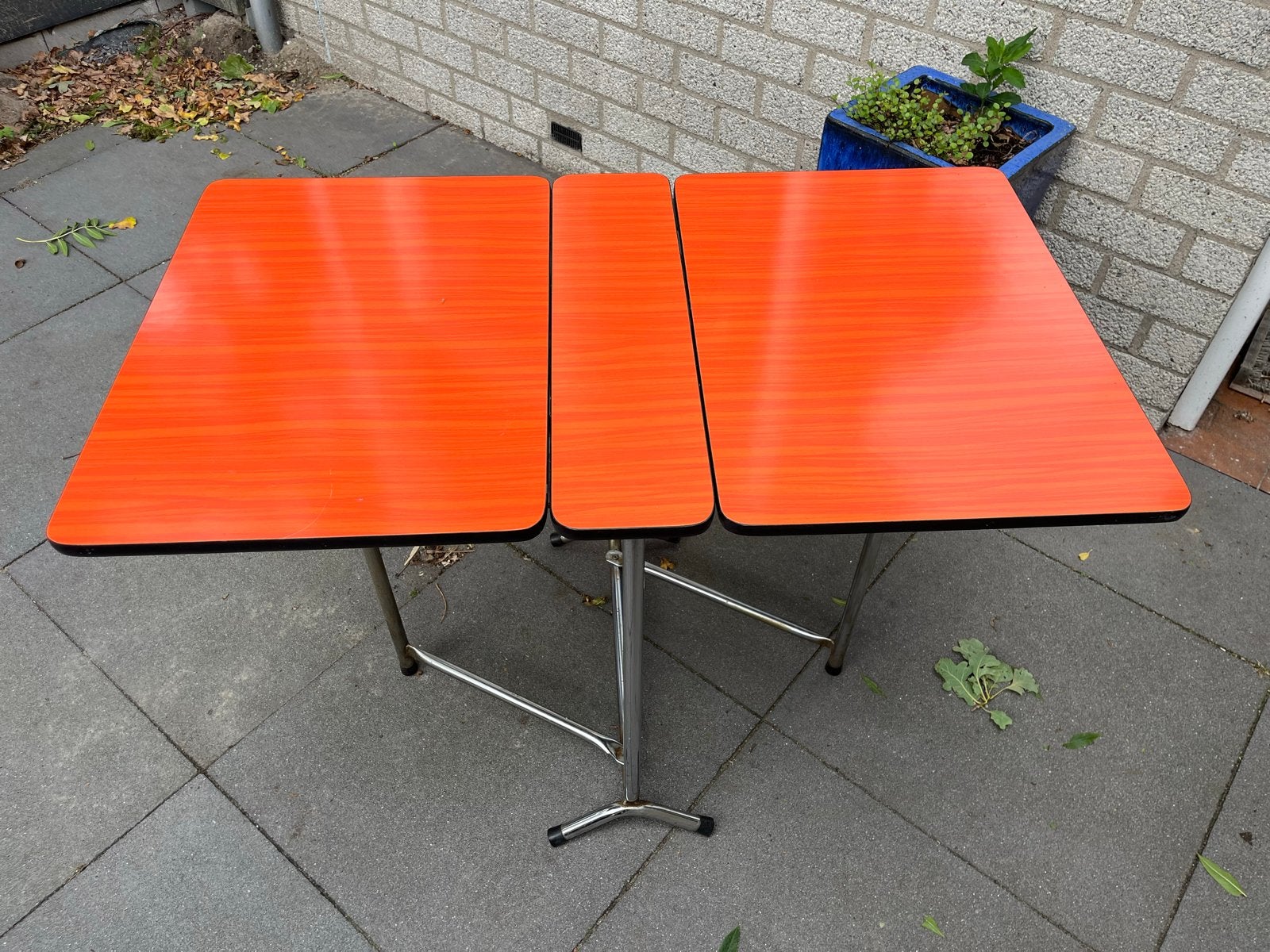 Vintage uitklapbare tafel met formica blad, Ophalen