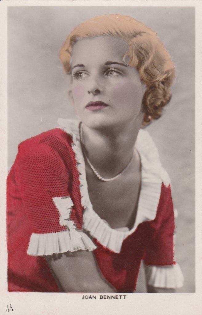 Ansichtkaart, Artiest,  Joan Bennett  (879), Verzamelen, Ophalen of Verzenden, 1920 tot 1940, Sterren en Beroemdheden